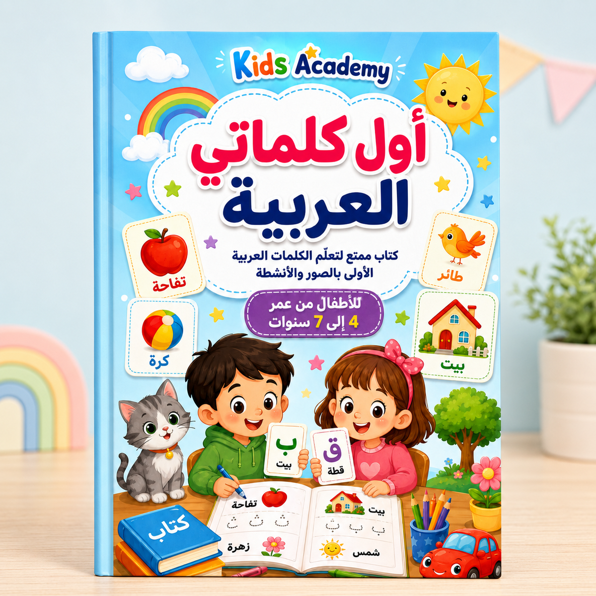 أول كلماتي العربية للأطفال من عمر 4 إلى 7 سنوات PDF