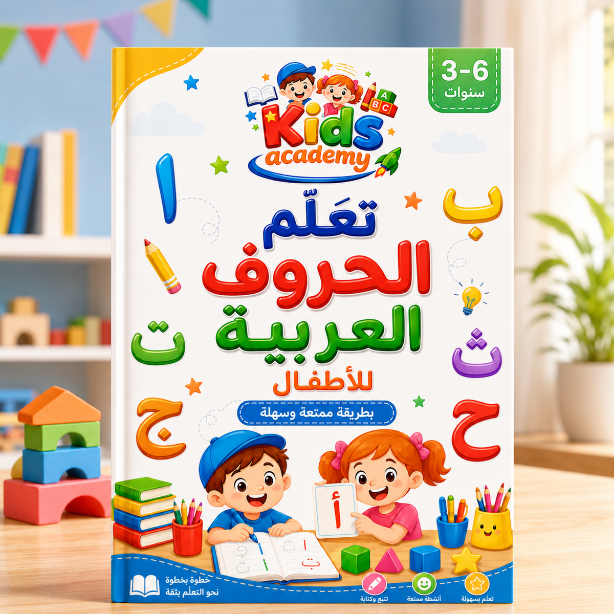 تعلم الحروف العربيه للاطفال من 2 إلى 6 سنوات PDF.